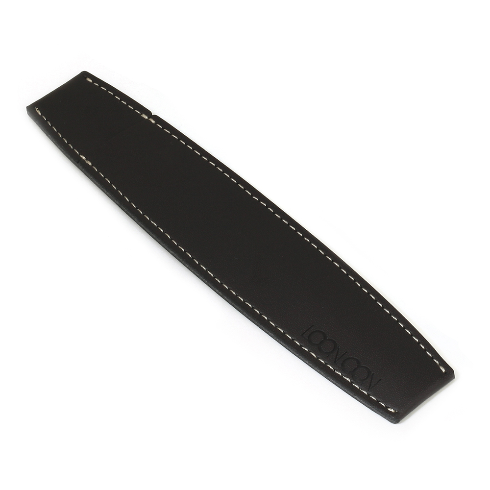 ペンケース 1本用 ラウンド ダークブラウン