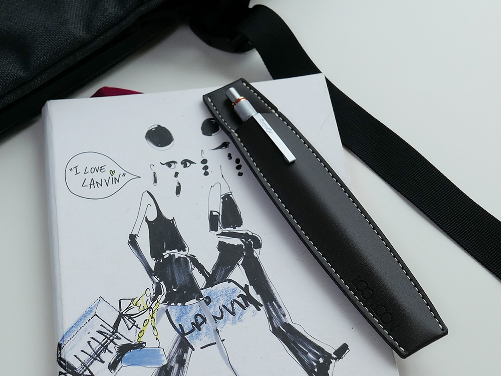 ペンケース 1本用 ラウンド ダークブラウン