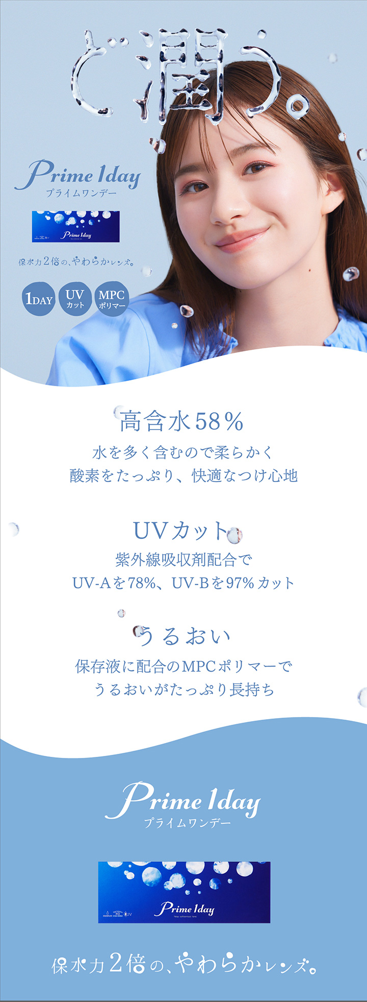 プライムワンデー,ワンデー コンタクト