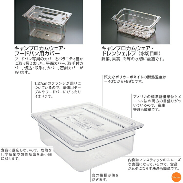 CAMBRO キャンブロ カムウェア フードパン 66CWB 1/6サイズ 150mm