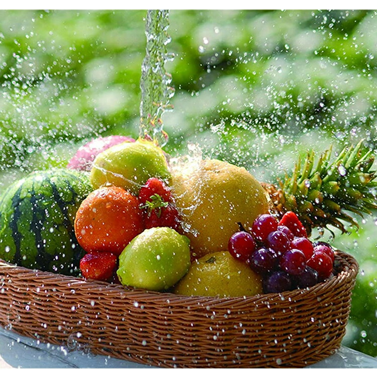 樹脂バスケット 丸型 茶 30cm 91-083B WBS-82 : Loop Leaf ループ