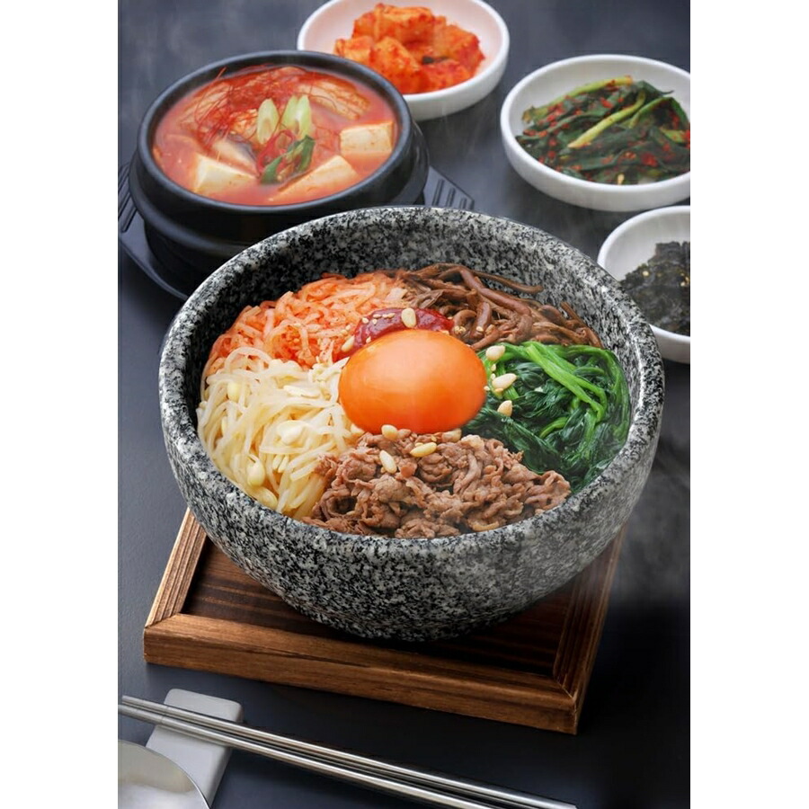 イシガキ 石焼ビビンバ鍋 18cm 敷板付 4354 QBB-09 : Loop Leaf ループ
