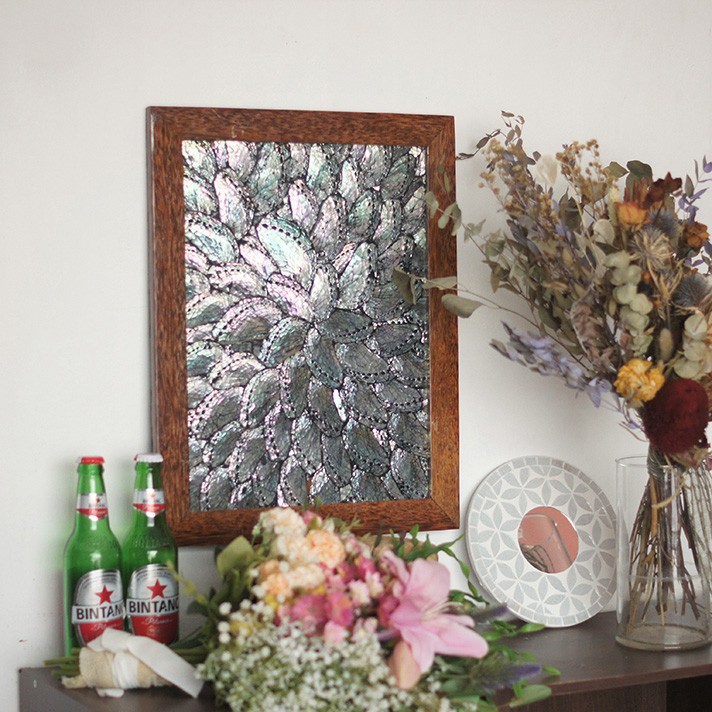 アートパネル アジアン アートフレーム 額縁 おしゃれ 木製