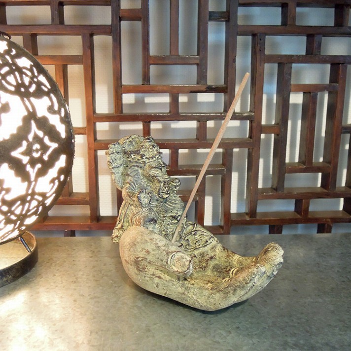 ガネーシャ 置物 効果 アジアン雑貨 お香立て 香皿 バリ お香 バリ雑貨