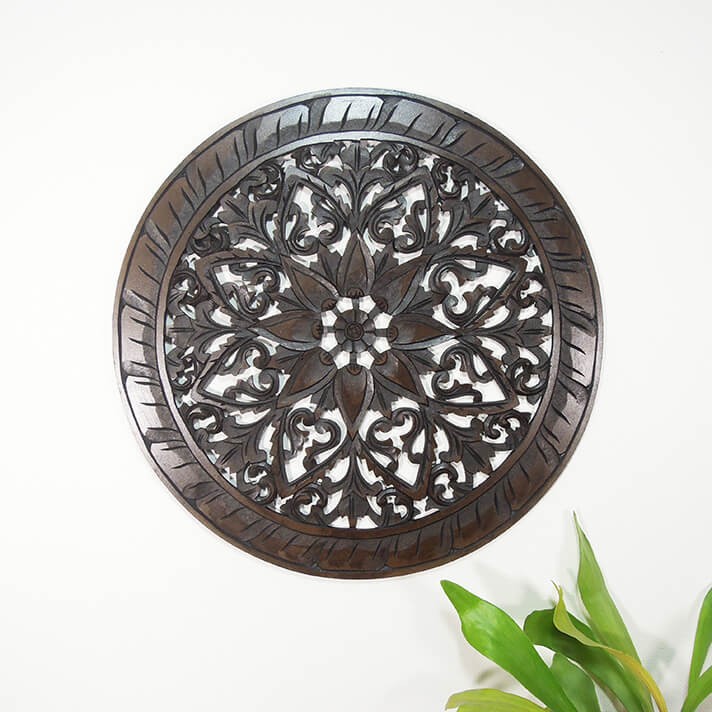 レリーフ 木製 木彫り MDF パネル バリ アジアン雑貨 インテリア