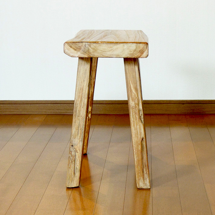 玄関ベンチ 木製 椅子 チェア スツール おしゃれ オールドチーク 家具