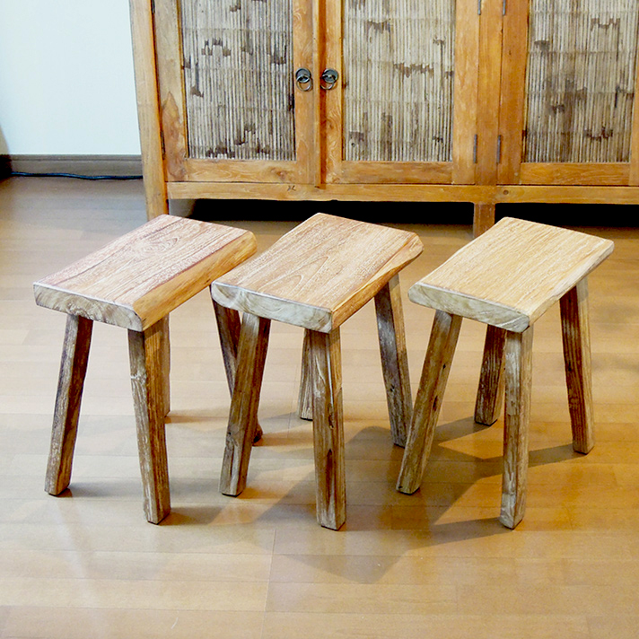 玄関ベンチ 木製 椅子 チェア スツール おしゃれ オールドチーク 家具 