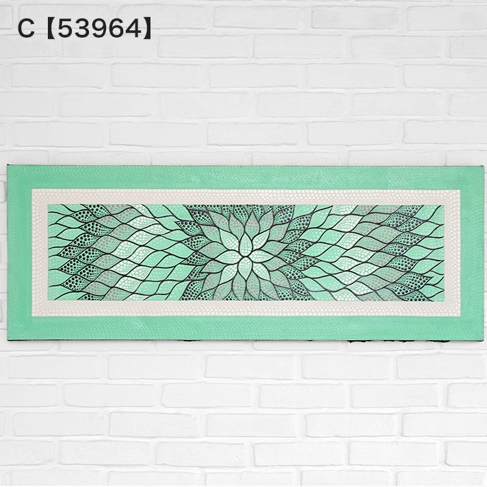 ドットアート バリ アジアン アートパネル 絵画 ドット絵 花 壁掛け ウォールデコレーション リビング アジアン雑貨 リゾート インテリア 120cm×45cm_3