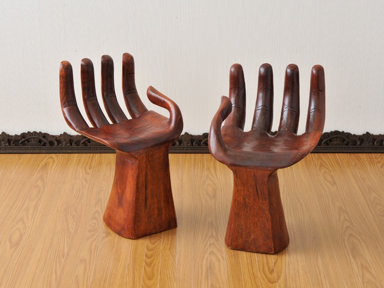 手のスツール・椅子(右手)【オブジェ アジアン家具】 hand-chair_m.jpg