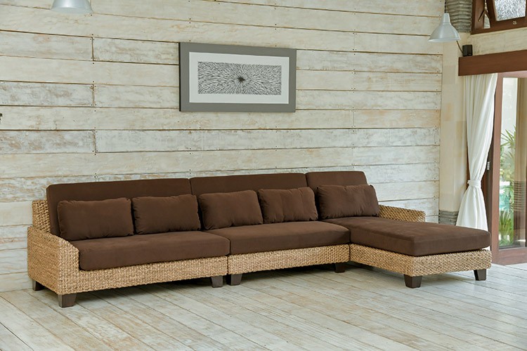 受注生産品 ウォーターヒヤシンス ソファ コンビネーションソファ F 受注生産品 ウォーターヒヤシンス ソファ コンビネーションソファ F