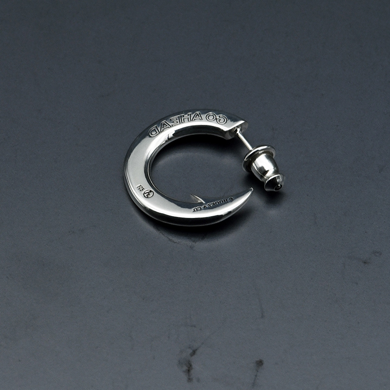 HOOKZ 釣り針 フープ ピアス シルバー925 シルバーピアス メンズ