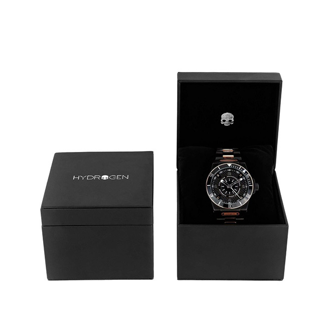 ハイドロゲン スポルティボ HW324207-SK スカルコレクション ブラック/ピンクゴールド メンズ 腕時計 HYDROGEN SPORTIVO  SKULL 自動巻き ステンレス