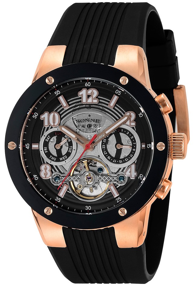 ゾンネxハオリ H017 H017PGBK ブラック メンズ 腕時計 SONNE x 