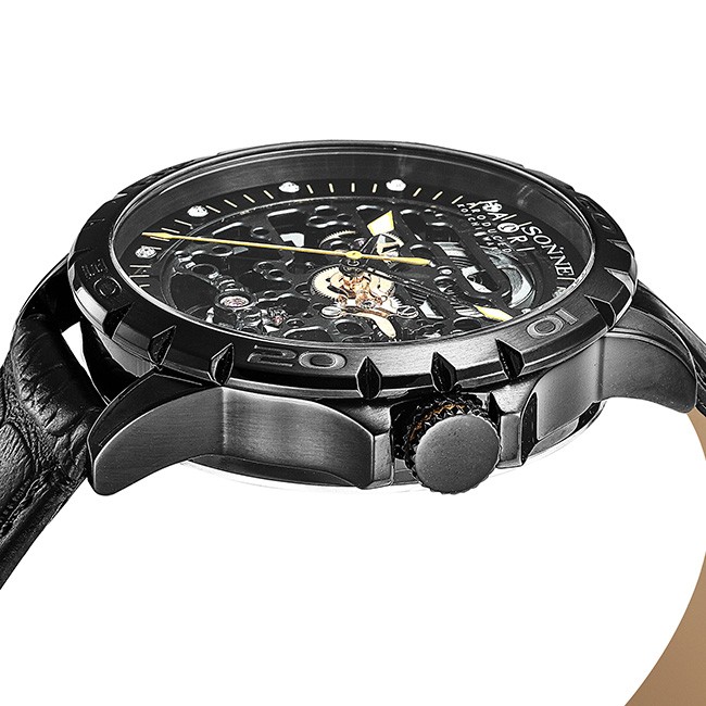 ゾンネxハオリ H023 H023BKBK オールブラック メンズ 腕時計 SONNE x 