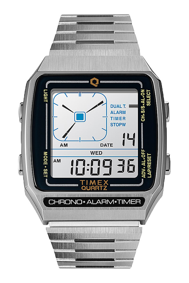 タイメックス Qタイメックス TW2U72400 リシューデジタルLCA シルバー メンズ レディース 腕時計 TIMEX あすつく  /ボーナスストア10％!800円クーポン3/14迄