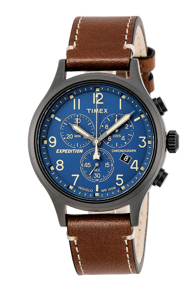 タイメックス エクスペディション TW4B09000 スカウト ネイビー/ブラウン メンズ 腕時計 TIMEX クロノグラフ  /ボーナスstore10％!300円クーポン11/15迄