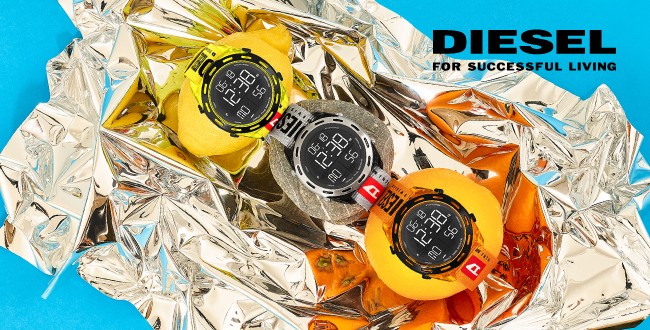 ディーゼル クラッシャー DZ1901 ブラック/ゴールド メンズ 腕時計 