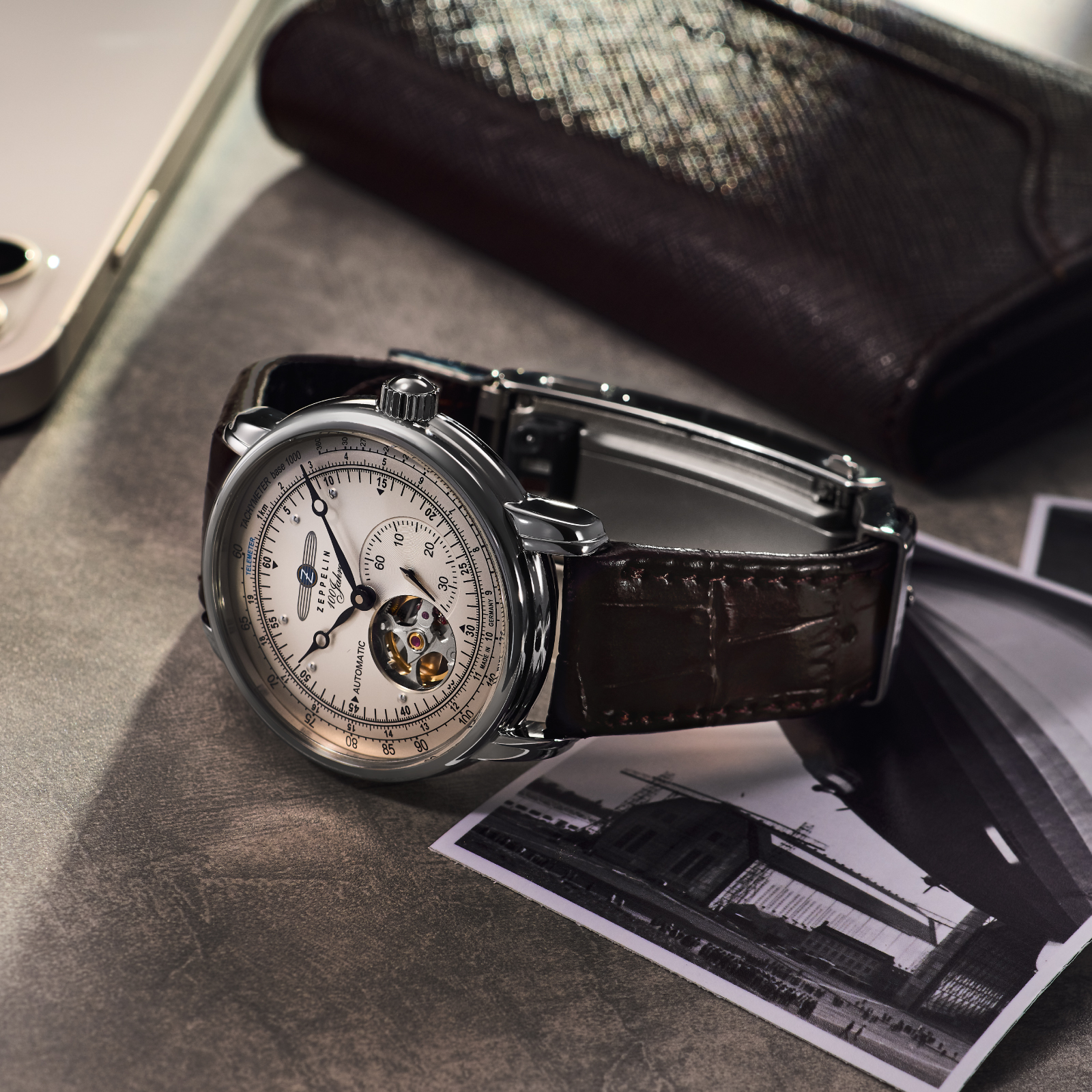 SALE】ツェッペリン 100周年記念モデル 7662-1-WN メンズ 腕時計 WENA3
