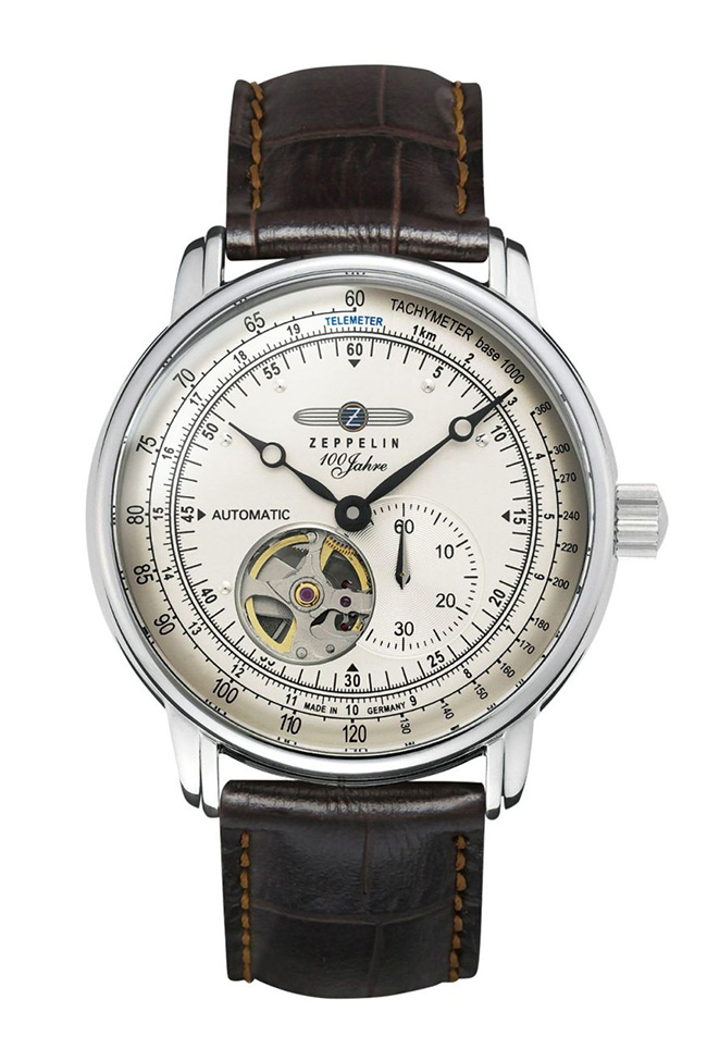 ツェッペリン 100周年記念モデル 7662-1 アイボリー メンズ 腕時計
