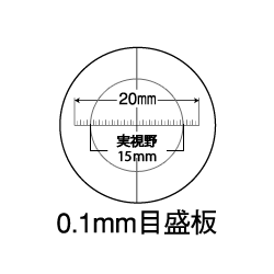 0.1mm目盛板画像 