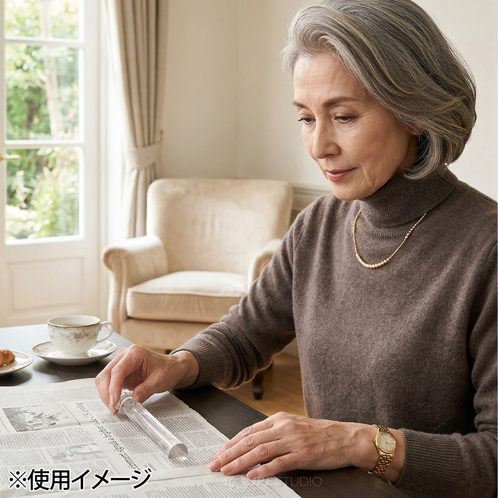 ルーペ使用イメージ 