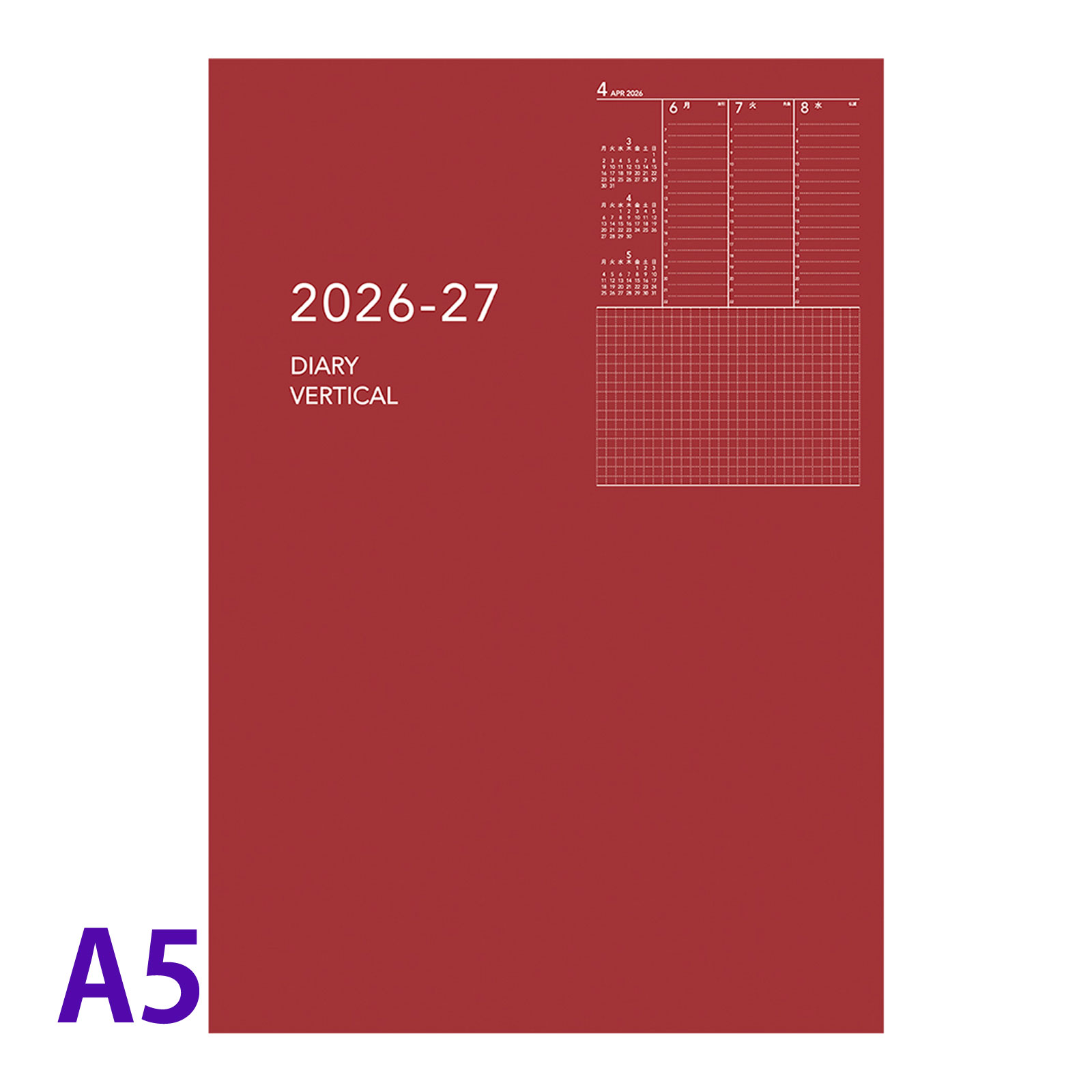 ビジネス・経済 daigo ダイゴー 手帳 2026年 4月始まり マンスリー 26-27 APノートブック B6