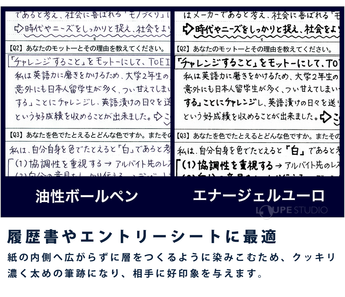 履歴書やエントリーシートに最適 