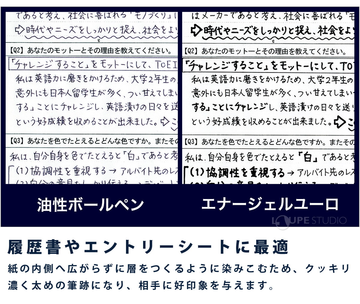 履歴書やエントリーシートに最適 