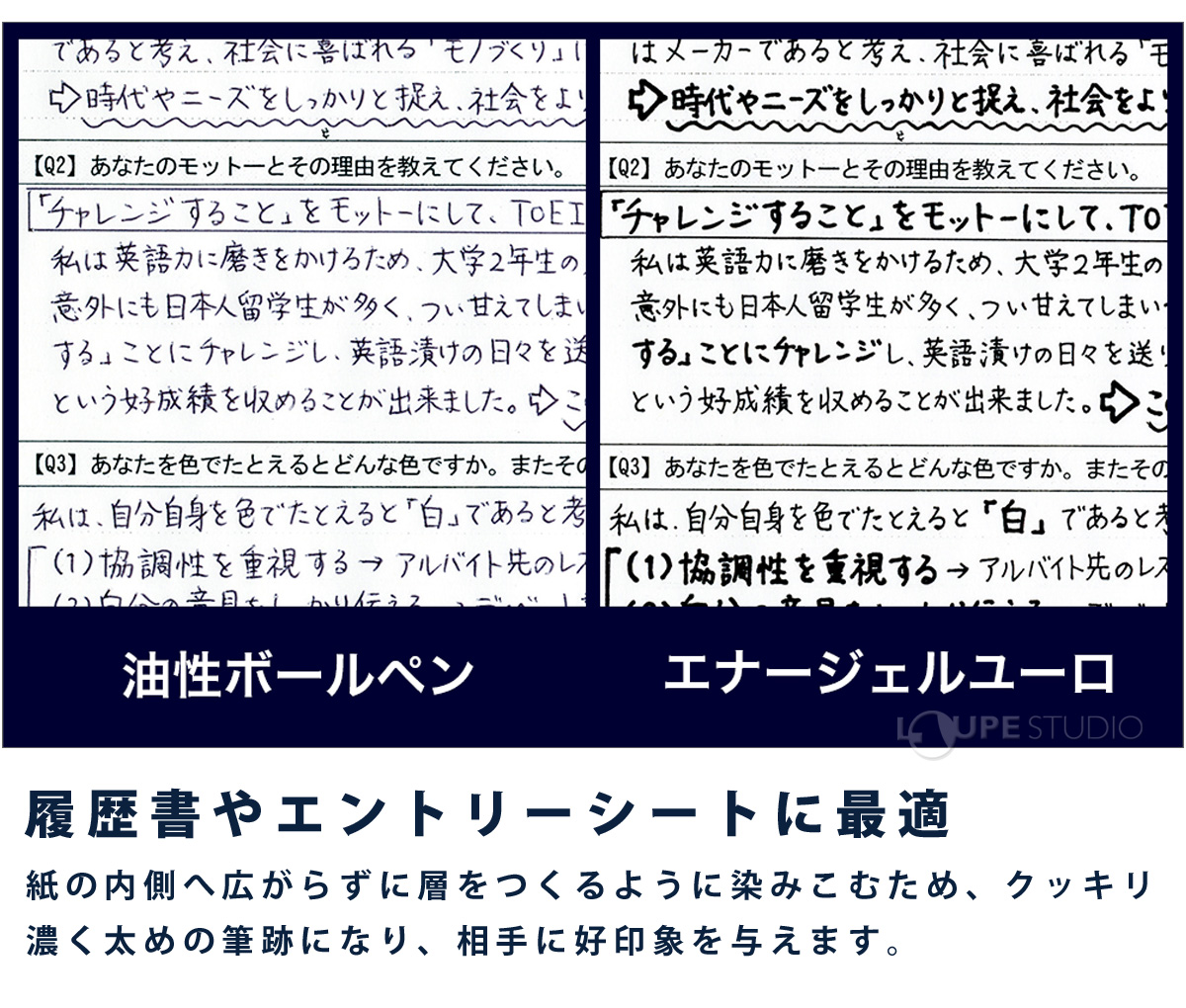 履歴書やエントリーシートに最適 