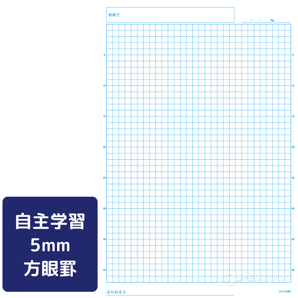 自主学習 5mm方眼罫 