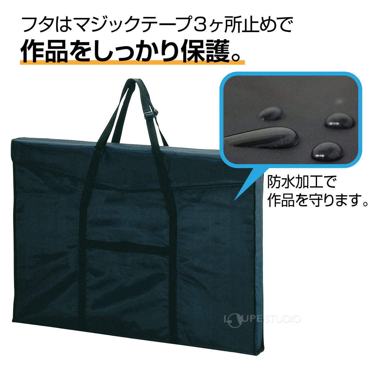 作品をしっかり保護 