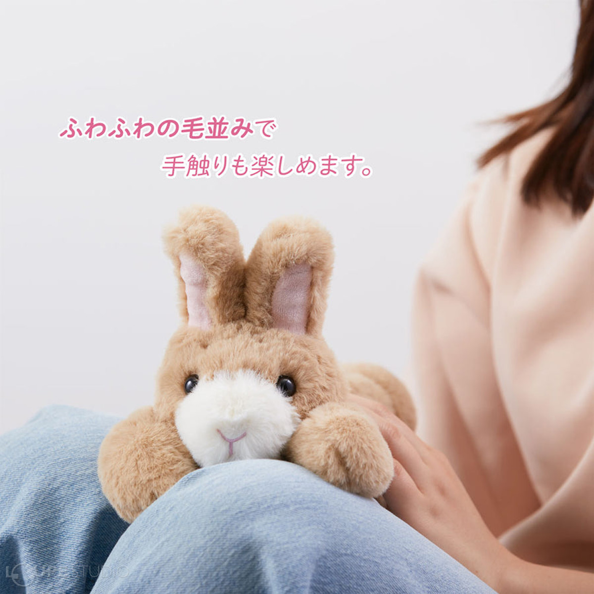 ふわふわの毛並びで手触りも楽しめます 