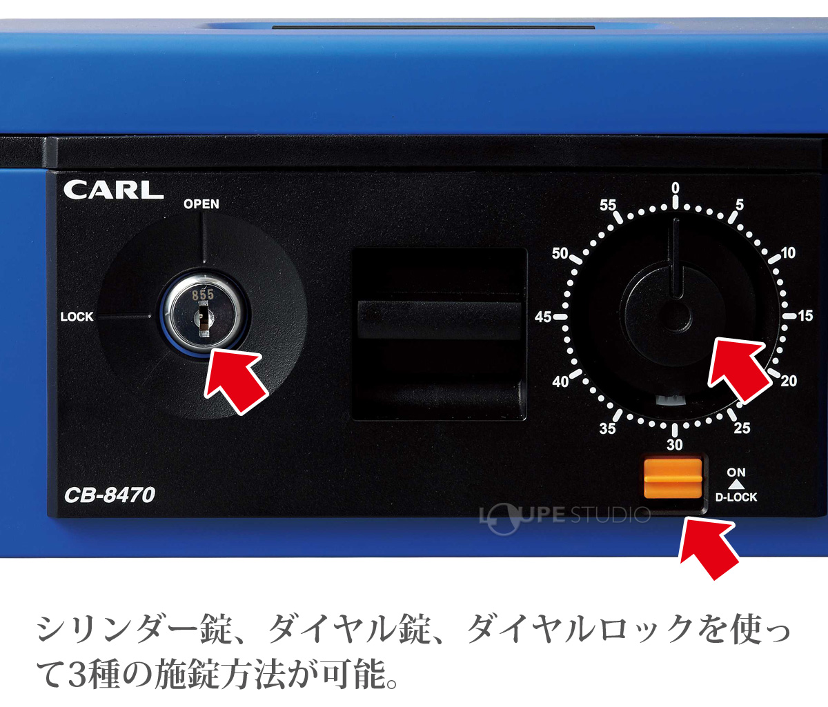3種の施錠方法 