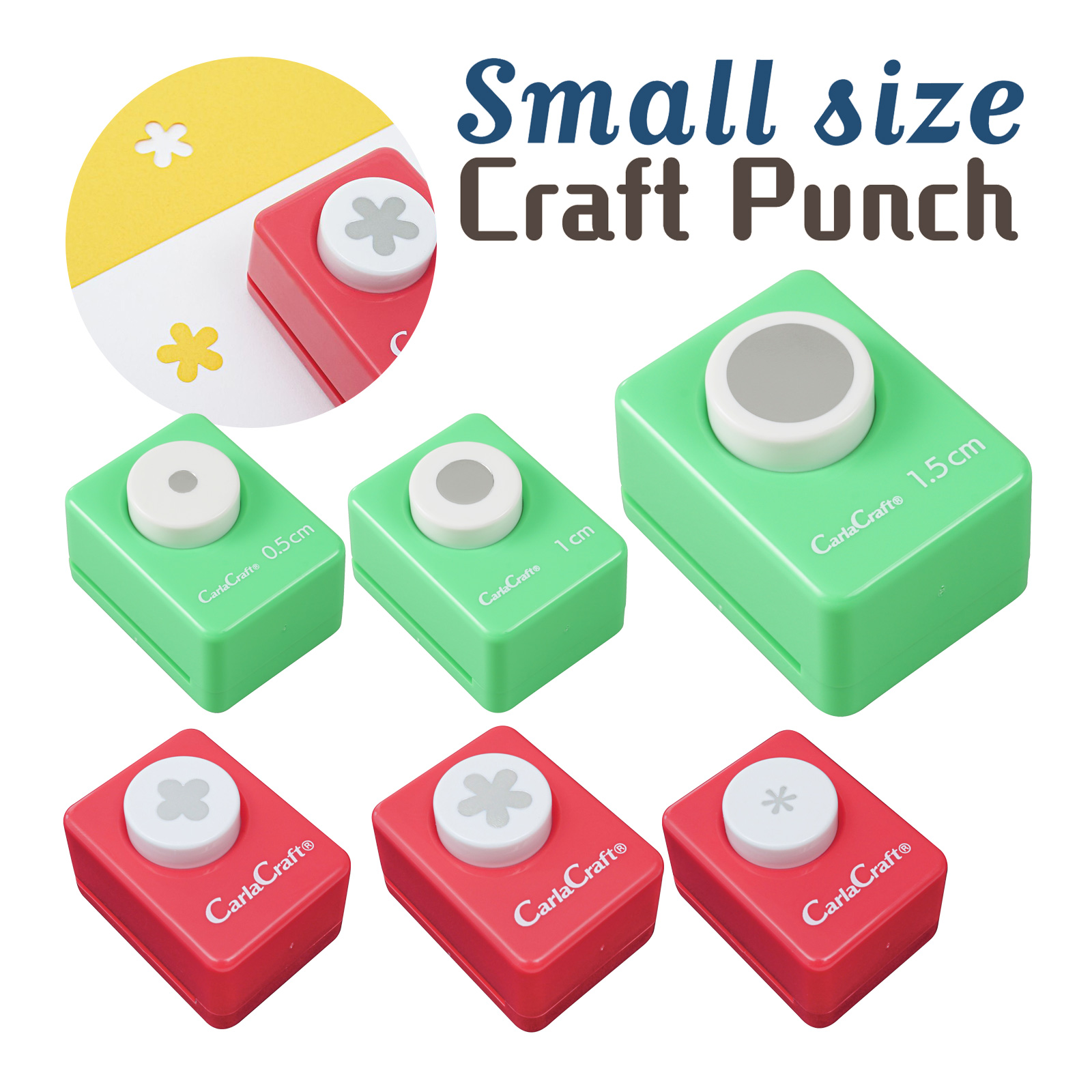 パンチ 補助具 エイド1/2 クラフトパンチ 子供 型抜き 文具 手作り