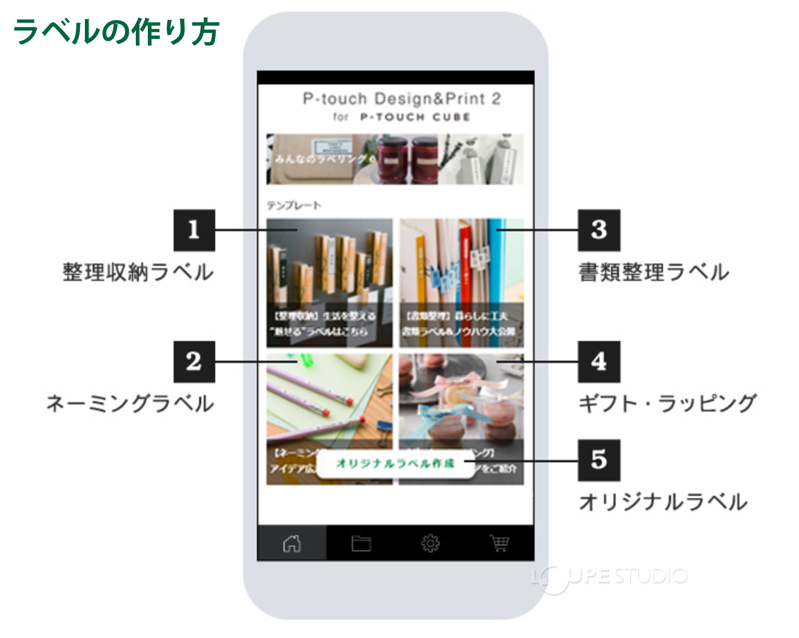 ラベルの作り方