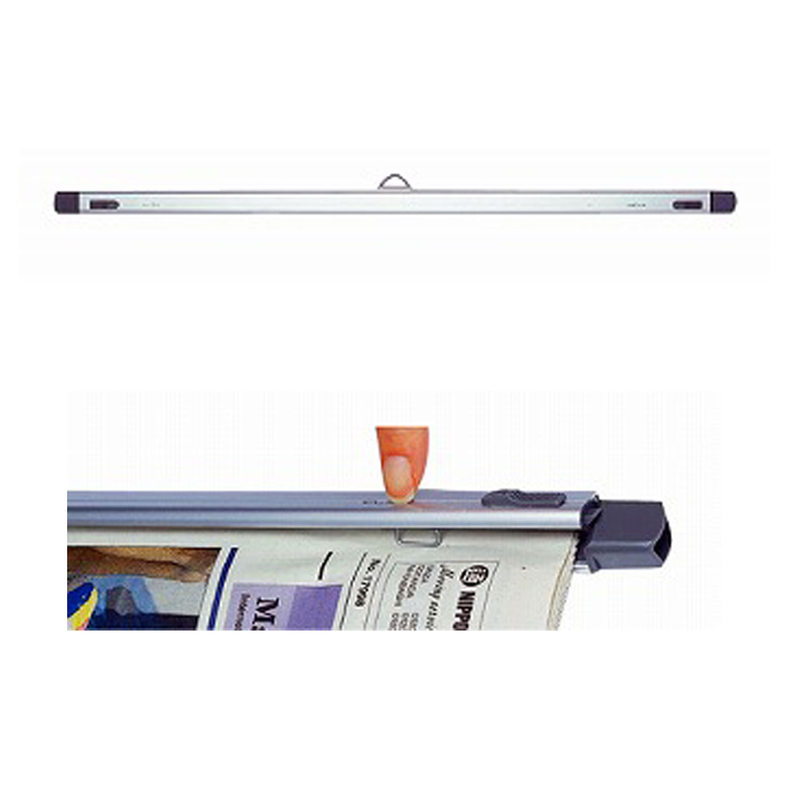 新聞綴 アルミ製 プッシュ式 コレクト 新聞 収納 保管 綴る 差し込む 挟む 金具綴じ 図書館 学校 オフィス 資料 穴あけ不要 観覧 整理