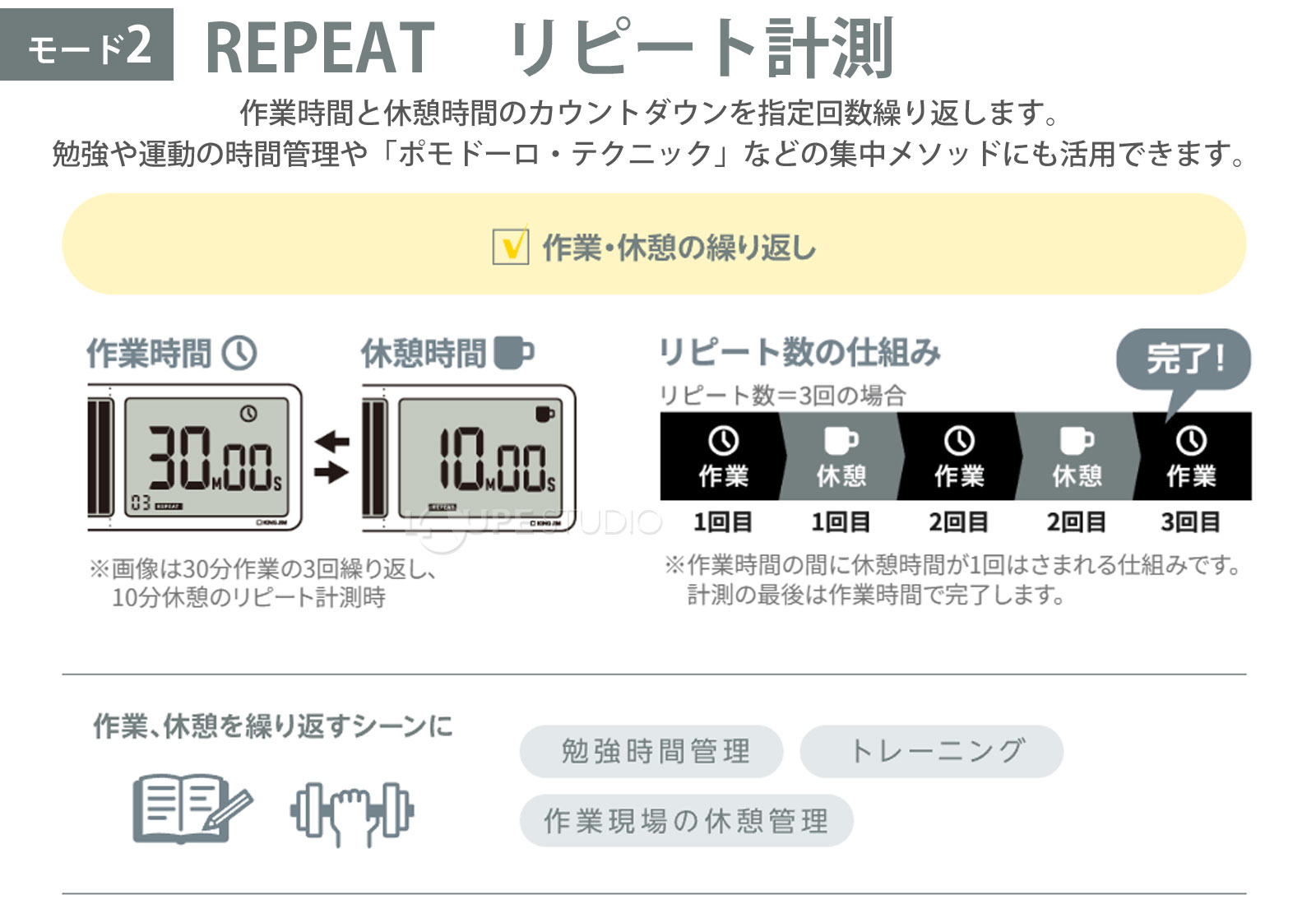 REPEAT リピート計測 