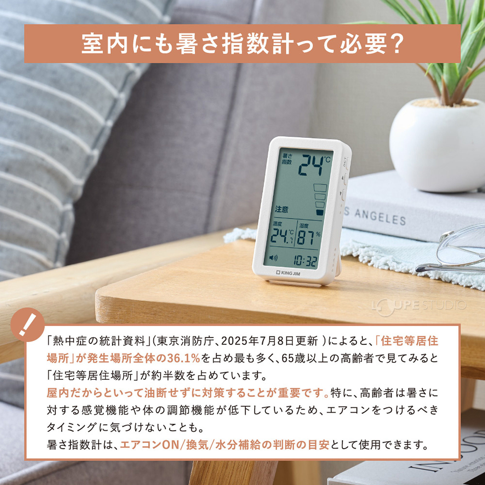 室内にも暑さ指数計って必要? 
