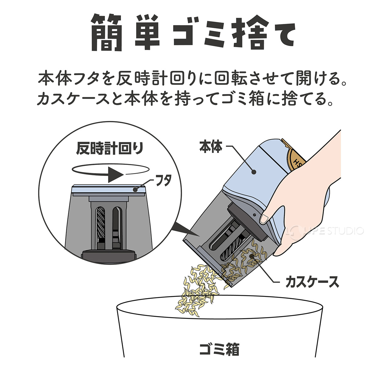 簡単ゴミ捨て 