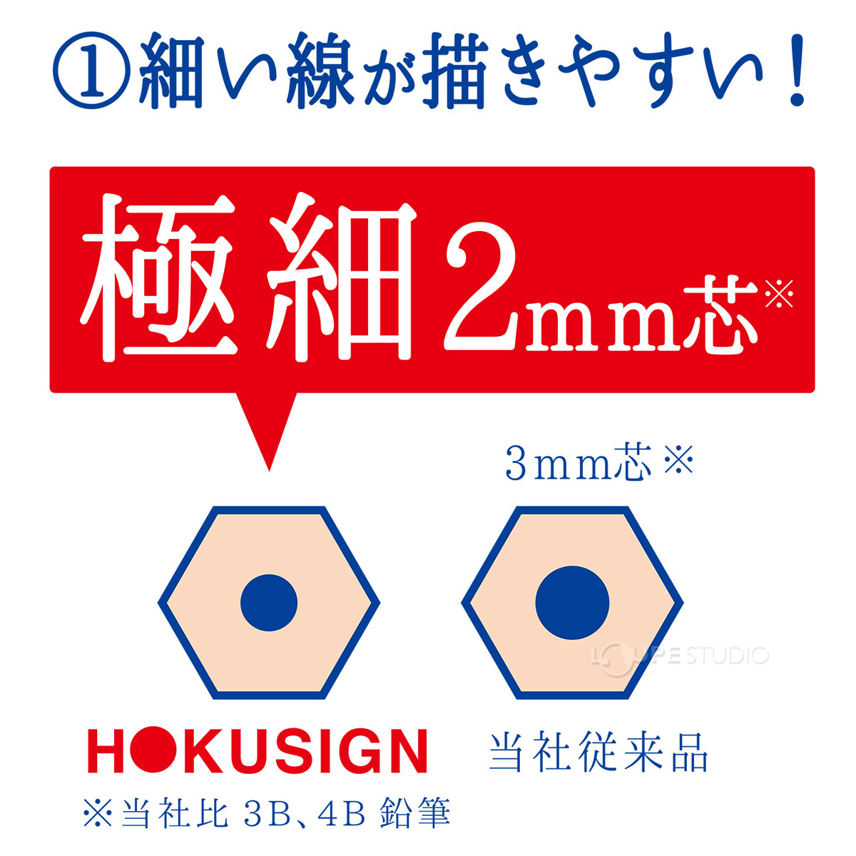 細かい線が描きやすい 