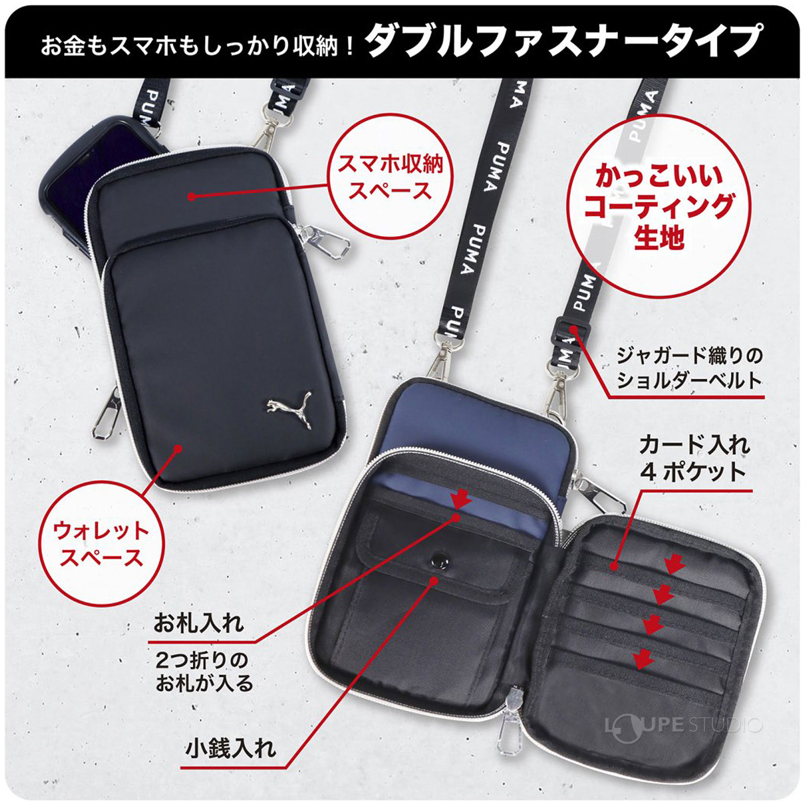 ダブルファスナータイプ