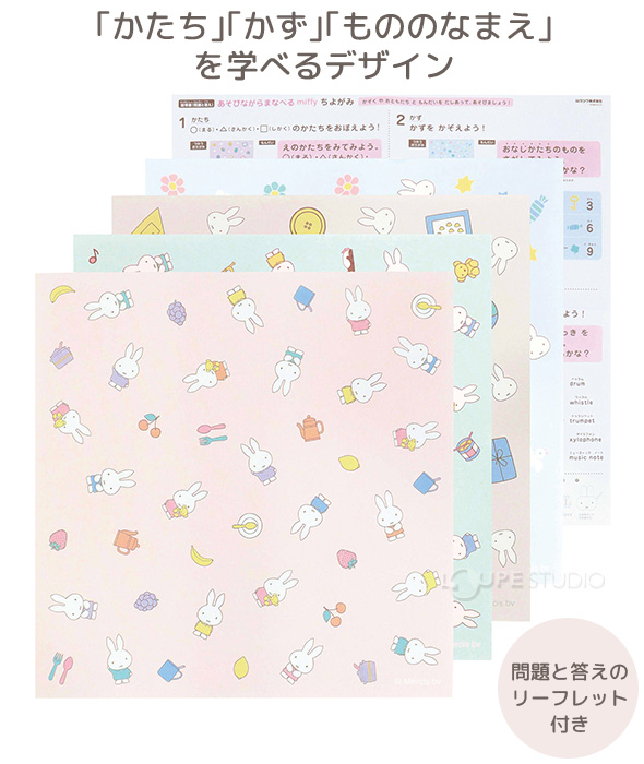 問題と答えのリーフレット付き 