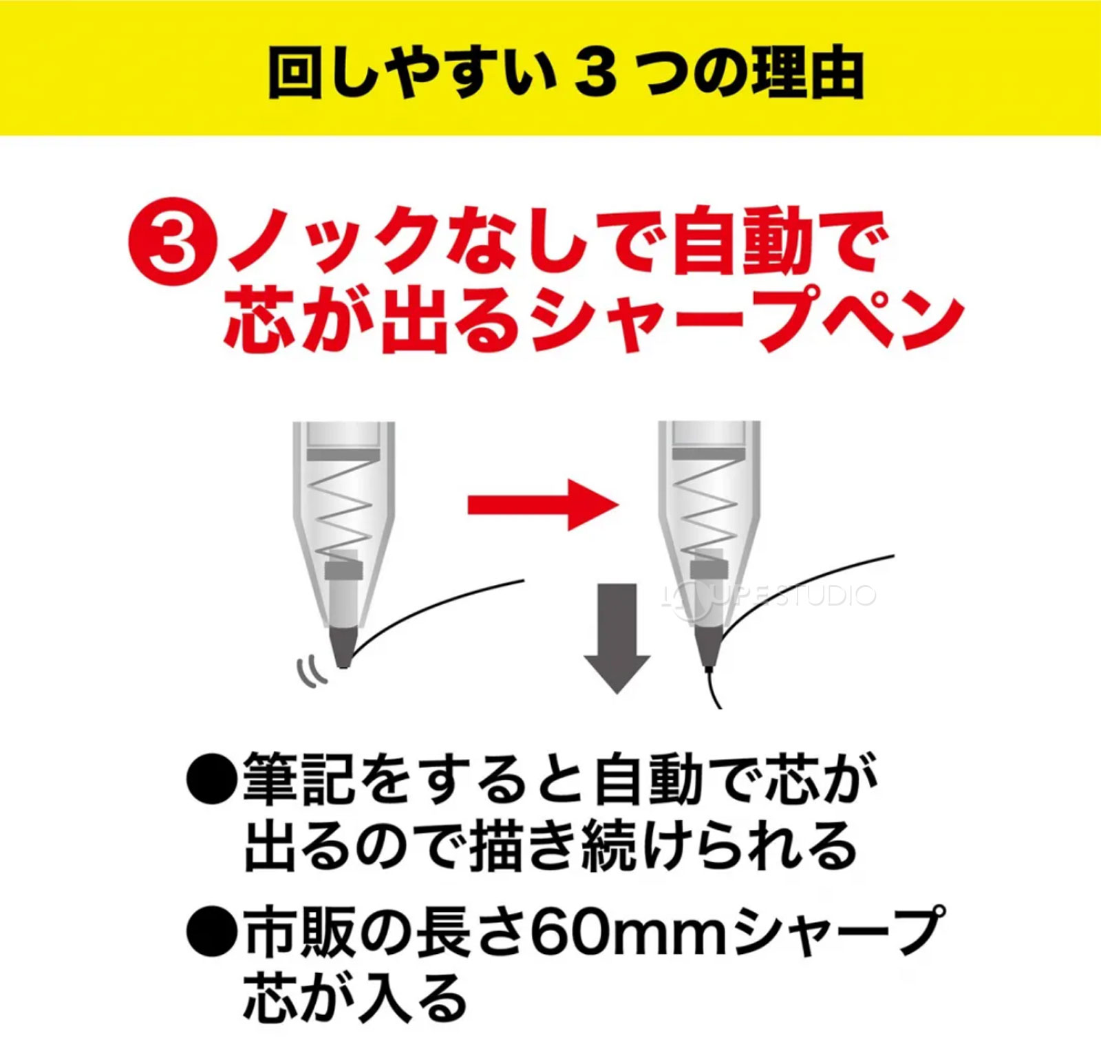 回しやすい三つの理由 