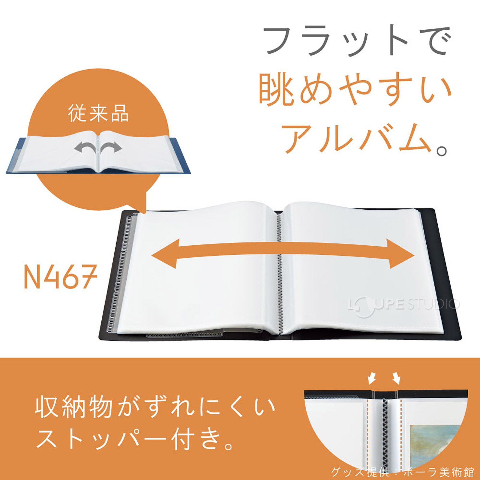 フラットで眺めやすいアルバム 