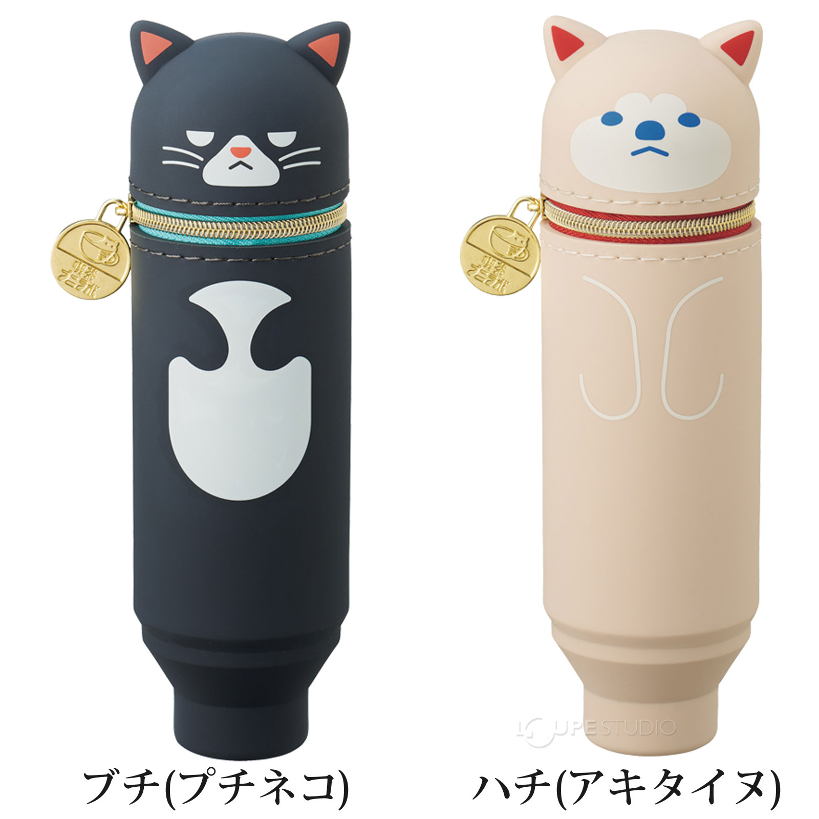 ブチ(プチネコ)&ハチ(アキタイヌ) 