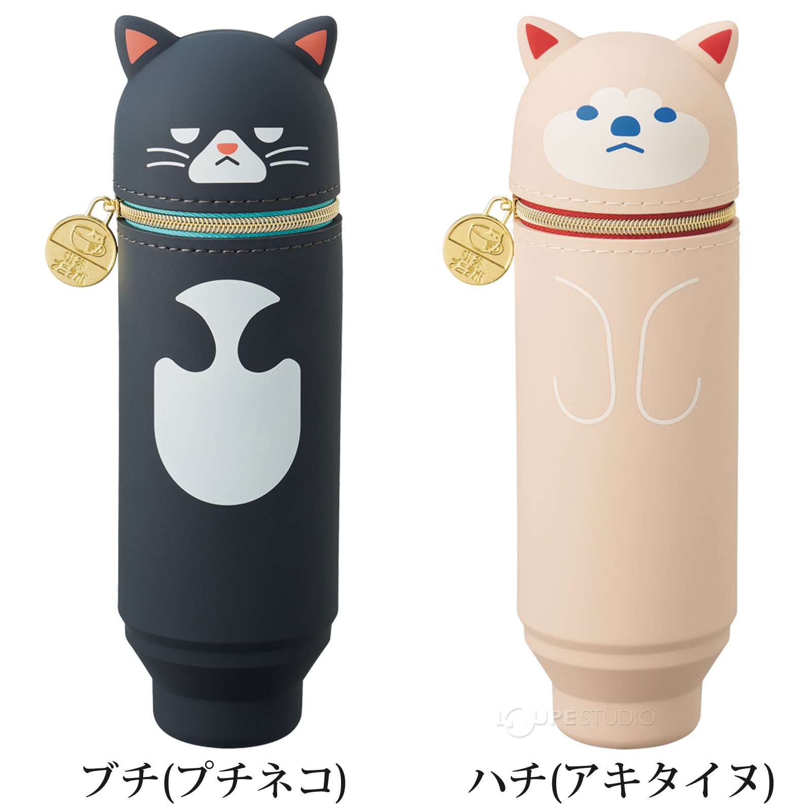 ブチ(プチネコ)&ハチ(アキタイヌ) 