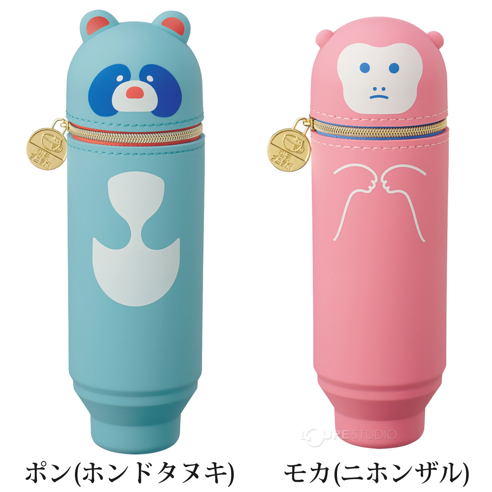 ポン(ホンドタヌキ)&モカ(ニホンザル) 