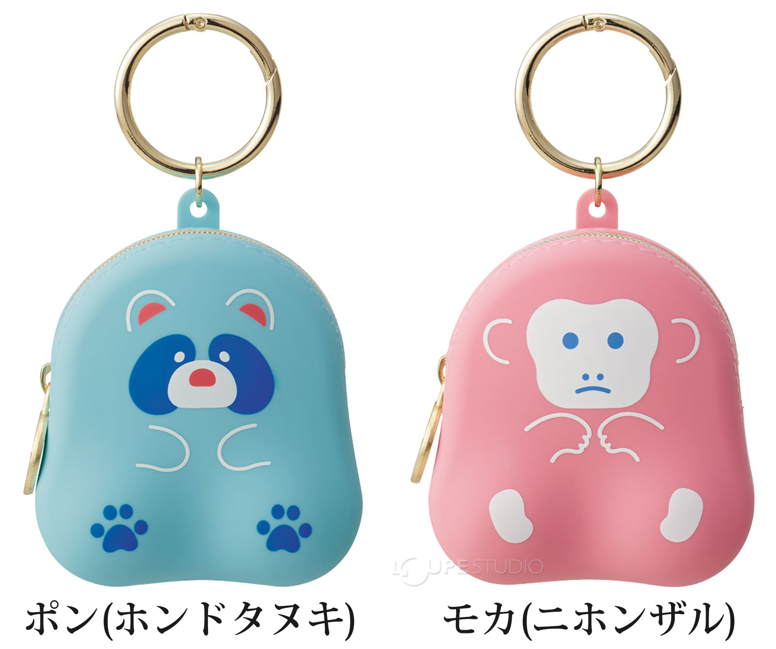 ポン(ホンドタヌキ)&モカ(ニホンザル) 