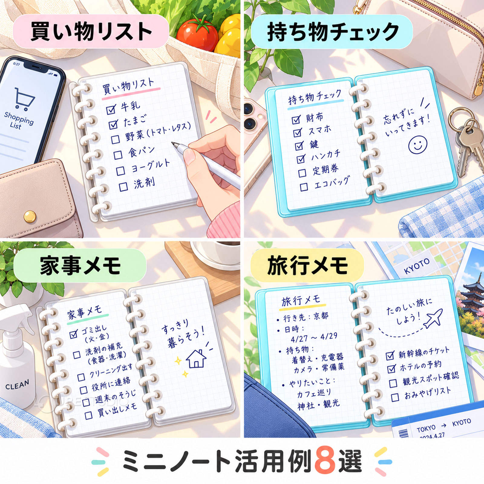 ミニノート活用例8選 