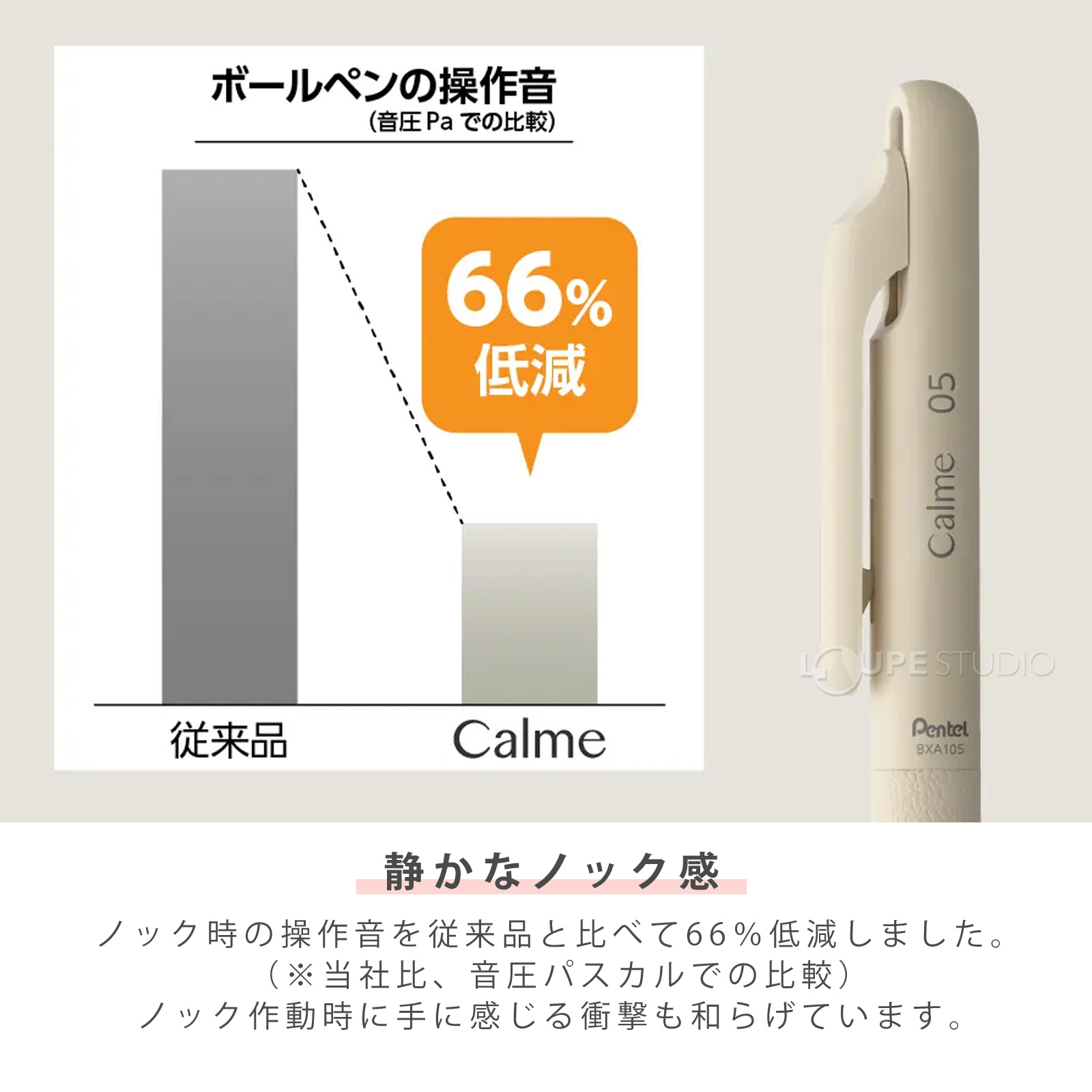 静かなノック感 